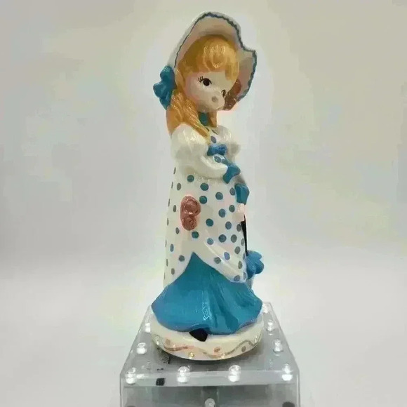 Sweet 10" Vintage Parasol Figurine For The Little Blonde‎ In Your Life! - Picture 5 of 12
